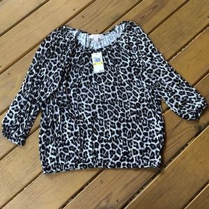 Michael Kors Animal Print Top